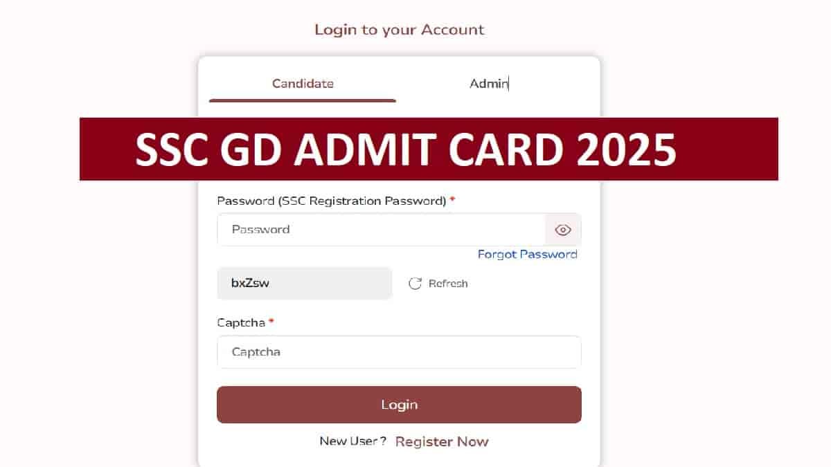 SSC GD Admit Card 2025 Download Link and Exam Date
