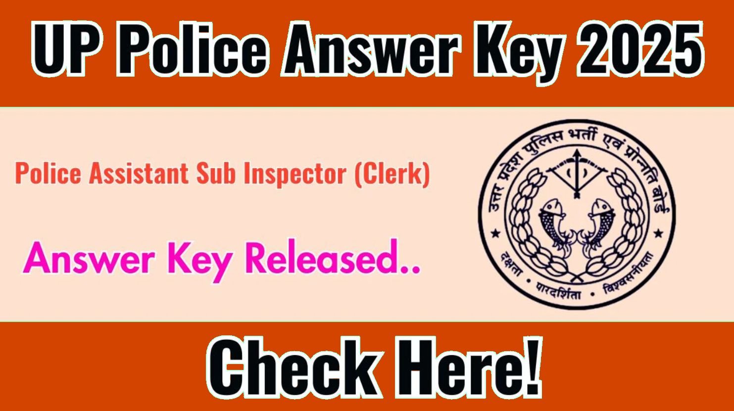 UP Police Constable Answer Key 2025 PDF Download
